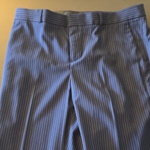 Banana Republic Logan Blue Pinstripe Wool Dress Pants
